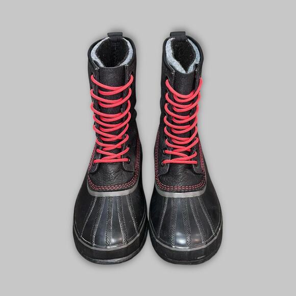 Sorel Premium T Waterproof Black & Red Men’s Winter Boots - Size 9 main image 5